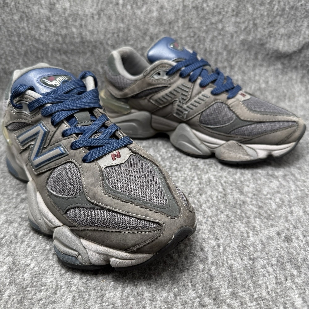 New Balance 9060 Castlerock Grey Navy Burgundy Mens Size 7 Casual Running Shoes